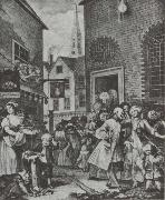 William Hogarth Times of Day USA oil painting artist